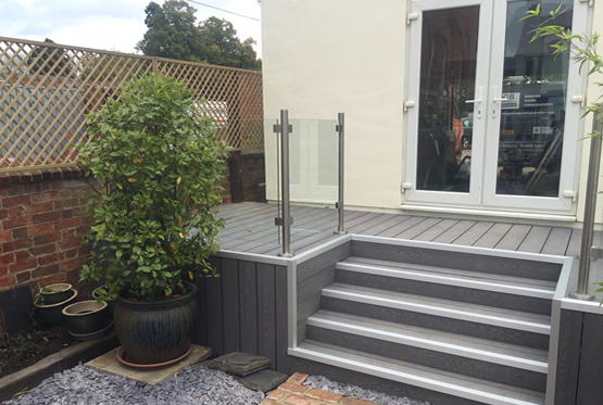 PVC sliding sash windows, aluminium bifolding doors & composite decking Newport Pagnell, Beaconsfield, Bukinghamshire