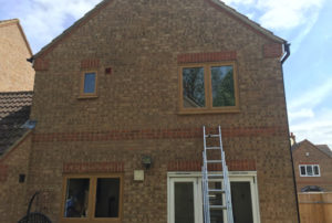 01 - Irish Oak Flush Casement UPVC Windows installed in Wavendon Gate, Beaconsfield