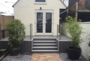 03 - PVC sliding sash windows, aluminium bifolding doors & composite decking Newport Pagnell, Beaconsfield Bukinghamshire