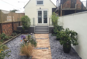 04 - PVC sliding sash windows, aluminium bifolding doors & composite decking Newport Pagnell, Beaconsfield, Bukinghamshire