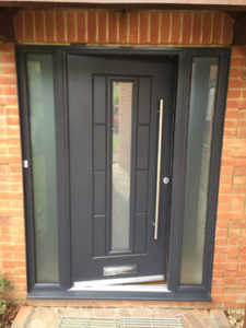 06 - Grey Flush Aluminium Windows & Patio Doors in Bicester, Oxfordshire